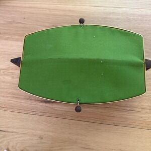 Salton Hotray Automatic Bun Warmer Vintage WB-5 Gold Green Woven MCM Made in USA